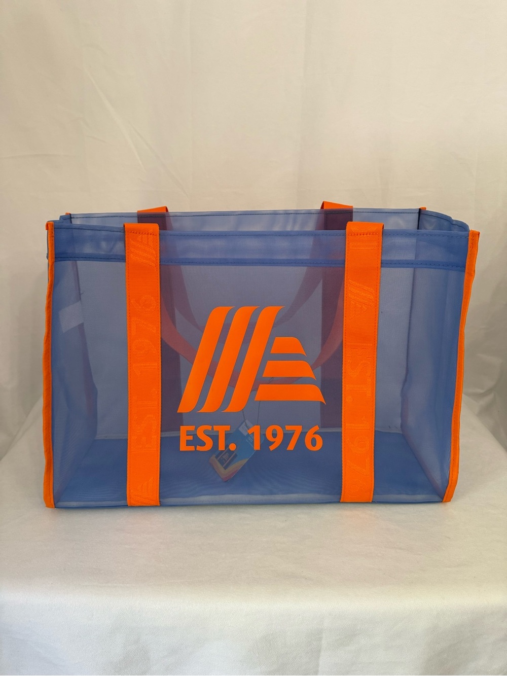 Aldi Gear Tote Bag 50th Anniversary Large Mesh Utility Bag Blue 1976 - Picture 2 of 11